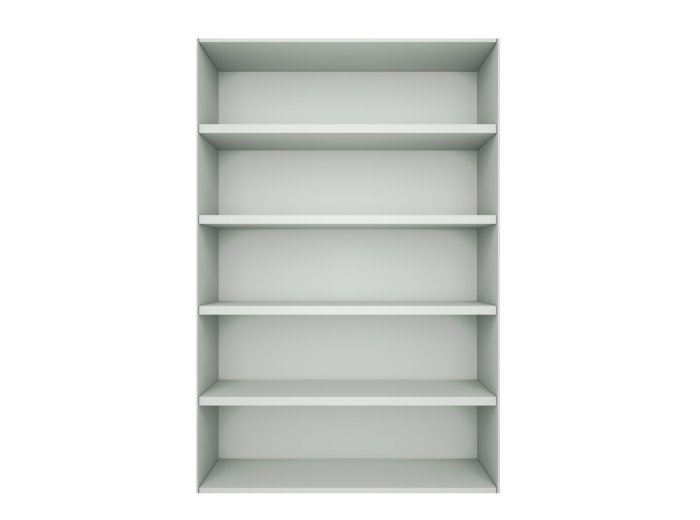 White Bookshelf, 35 x 77 in.