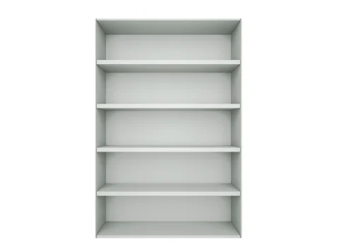 White Bookshelf, 35 x 77 in.