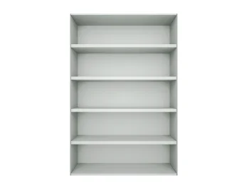 White Bookshelf, 35 x 77 in.
